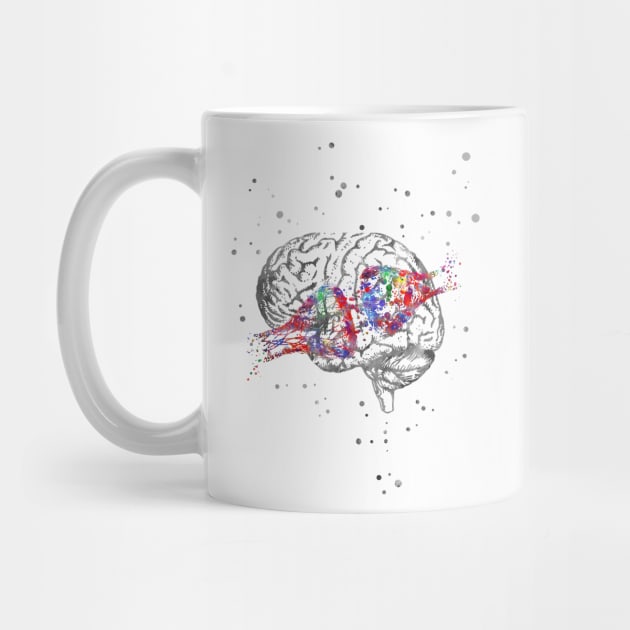 Synapse receptor and brain by RosaliArt